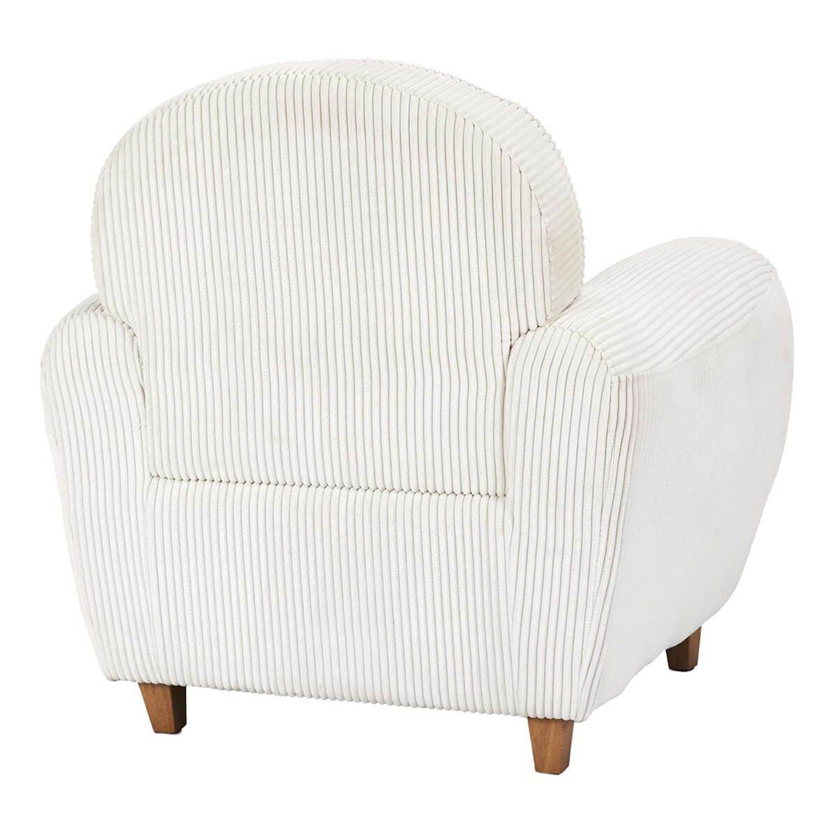 ALTOBUY - Ensemble Fauteuil et Canapé Club 2 Places Tissu Velours Côtelé Beige - GANDY - Image 8