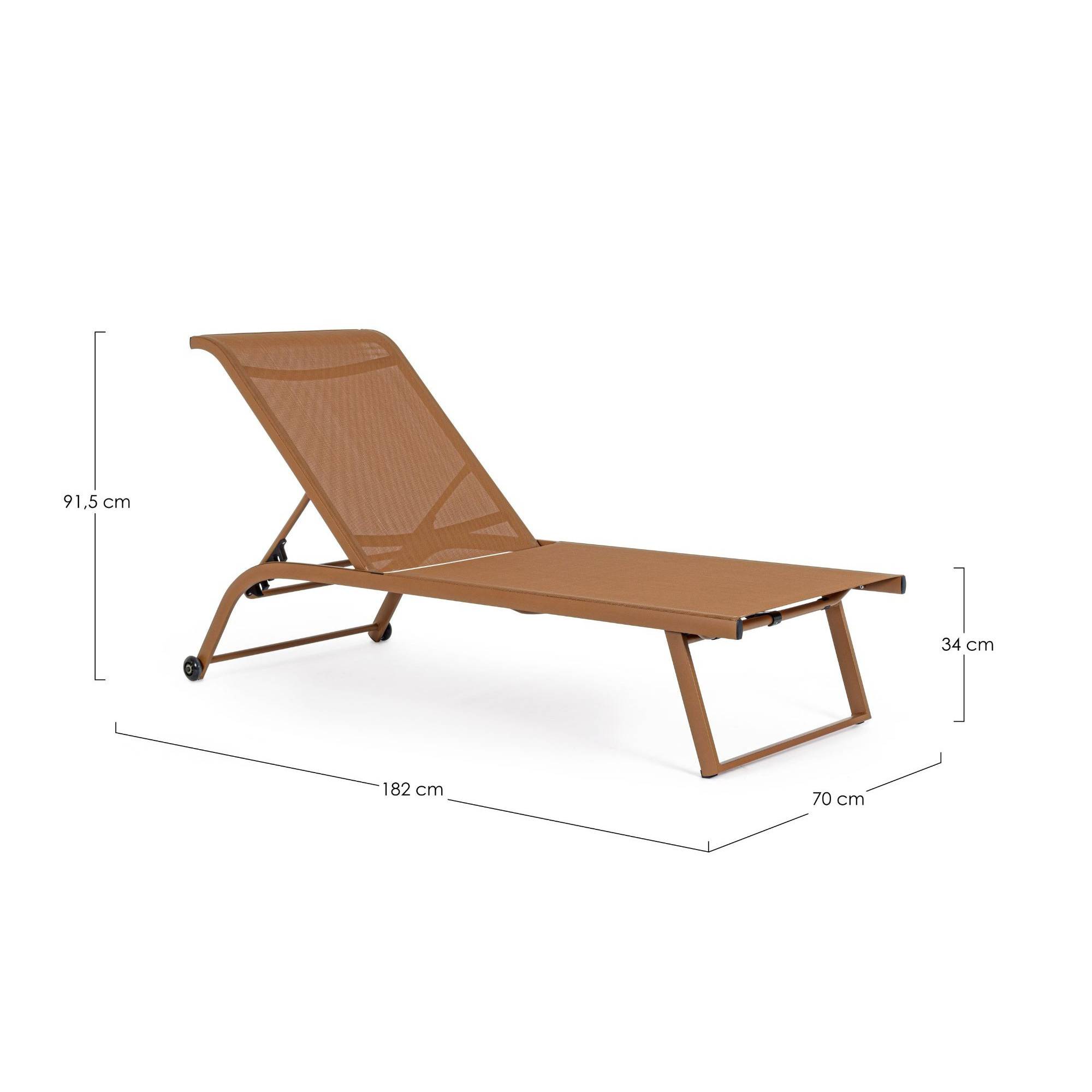 Autre - Bains de soleil inclinables en aluminium et tissu (lot de 2) - CABOURG - Imagen 8
