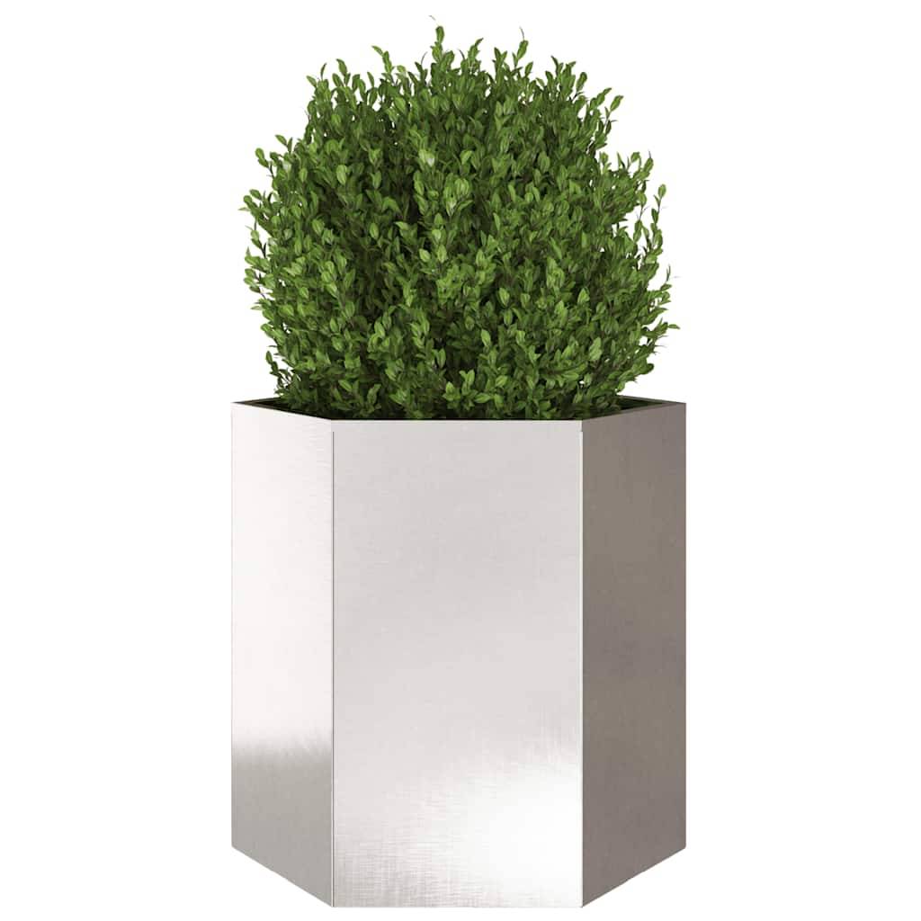 ComfortXL - Lot de 2 Carrés Potager Hexagonaux Inox pour Jardin Moderne 46x45 cm – ComfortXL Outdoor Living - Image 5