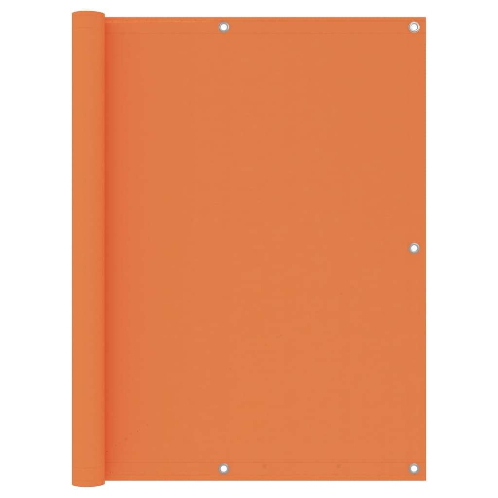 Helloshop26 - Écran de balcon brise pare vue protection confidentialité 120 x 400 cm tissu oxford orange - Imagen 1