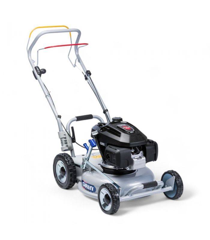 Grin - Tondeuse thermique tractée 46 cm, mulching extra-fin, moteur Honda 166cm³ - GRIN HM46A-HONDA