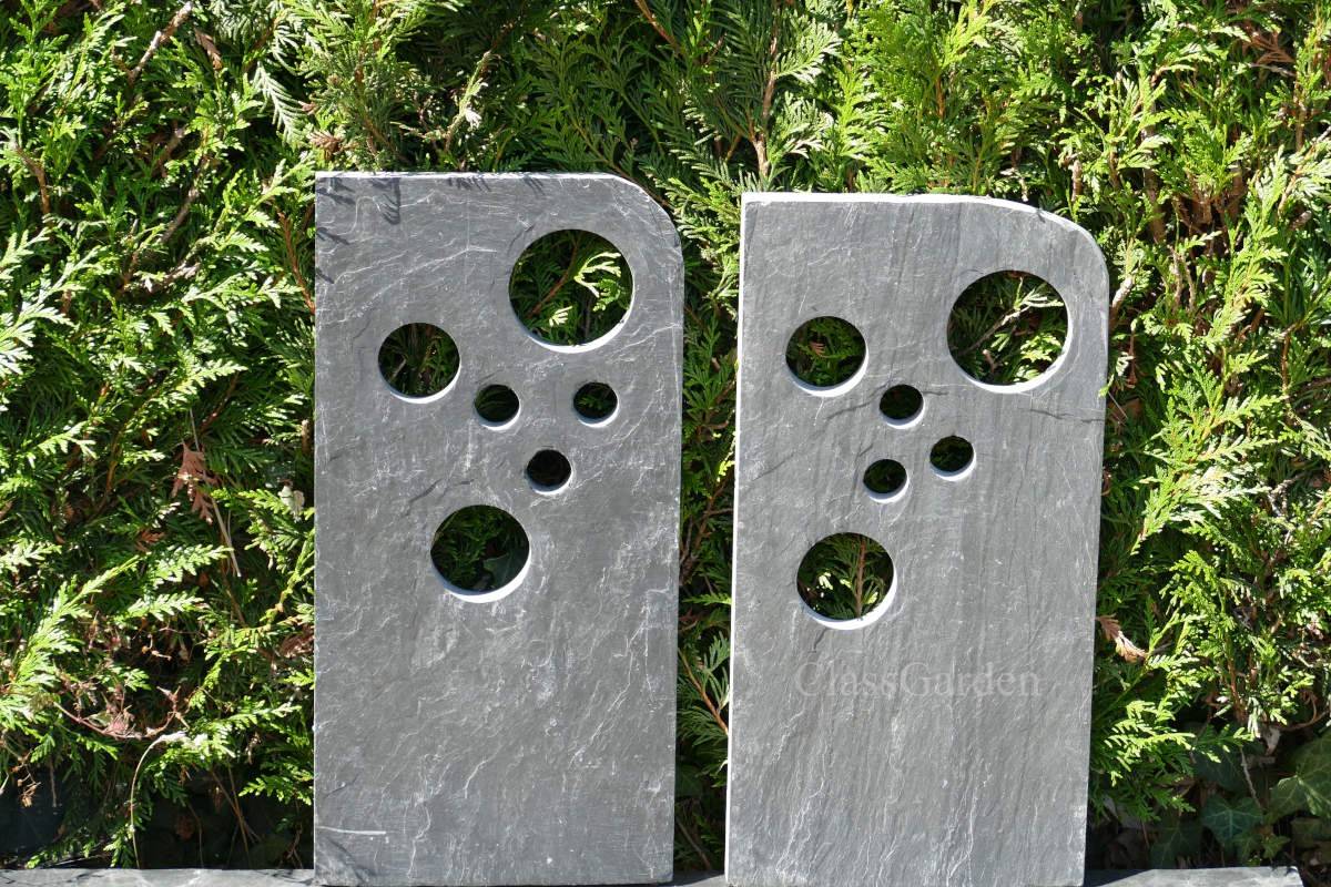 ClassGarden - TOTEM ARDOISE 60 cm - Bullettes - Pack de 2 Totems - Image 1