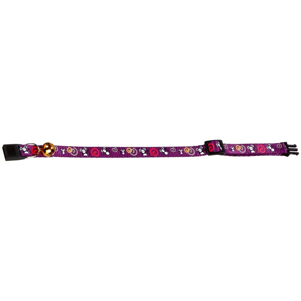 animallparadise - Collier réglable de 20 à 35 cm rose avec motif souris pour chat - Imagen 2