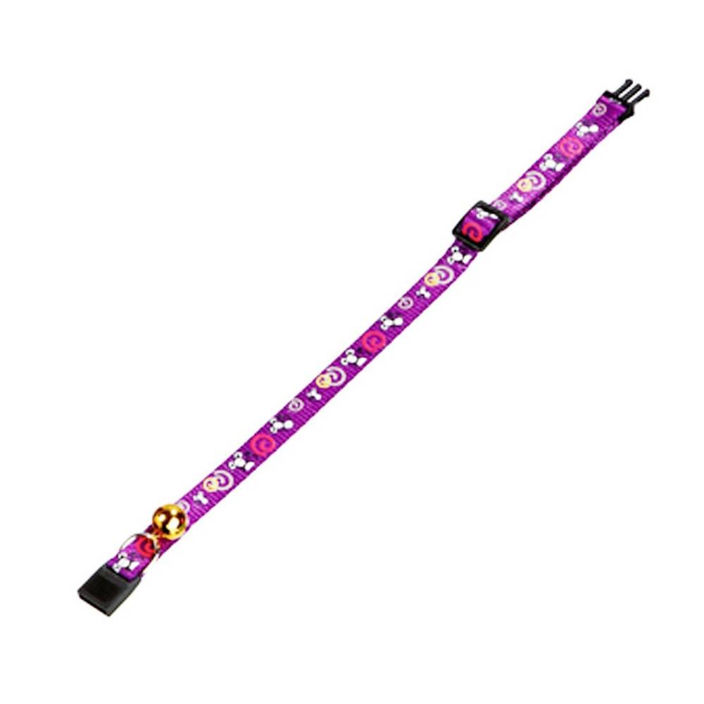 animallparadise - Collier réglable de 20 à 35 cm rose avec motif souris pour chat - Imagen 3