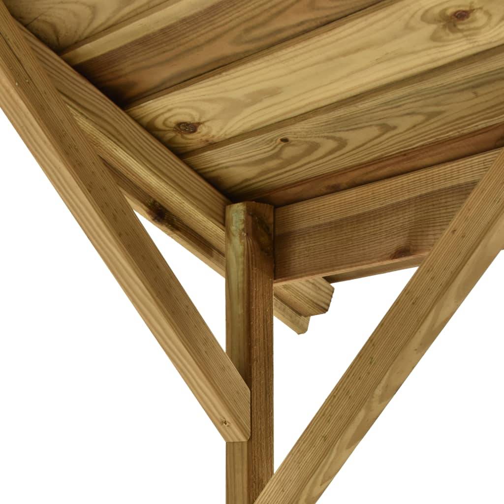Vidaxl - Abri de barbecue 163,5x93x210 cm Bois de pin imprégné vidaXL 315390 - Imagen 8