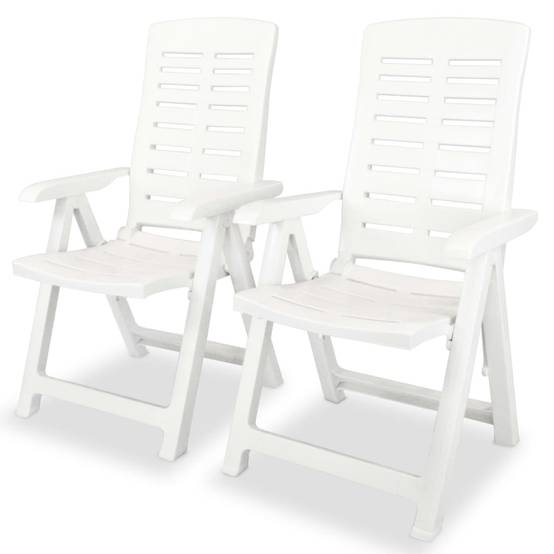 Chaise bois composite 2 places plastique blanc 60 x 61 x 108 cm - Prolenta premium p392.7 - Image 2