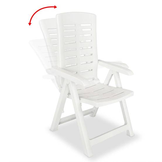 Chaise bois composite 2 places plastique blanc 60 x 61 x 108 cm - Prolenta premium p392.7 - Image 1