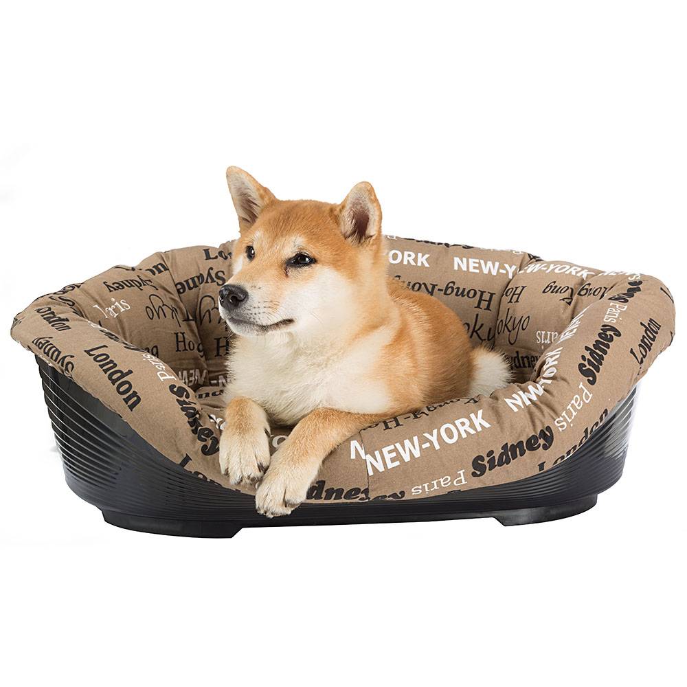 Ferplast - Ferplast Panier Chien et Chat avec Coussin SOFA' 6 en Coton Lavable, Lit pour Chien et Chat en Plastique Rembourré, Corbeille en Plastique, Fond - Imagen 5