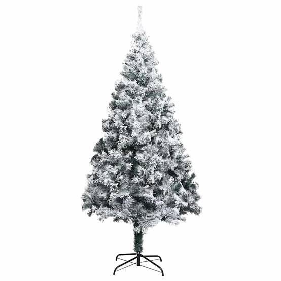 Sapin de Noël | Arbre de Noël artificiel Blanc 240 cm PVC, Acier et Plastique Maison Chic - Image 5