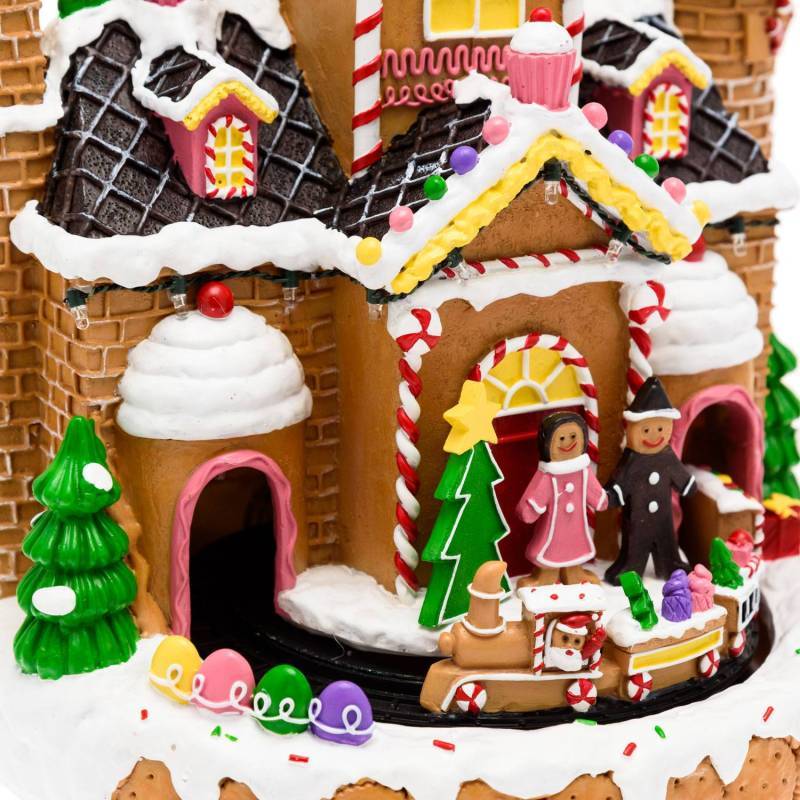 Lotti - Village de Noël animé à LED Bonbon Candy avec Petit Train et Musique Lotti - Imagen 10