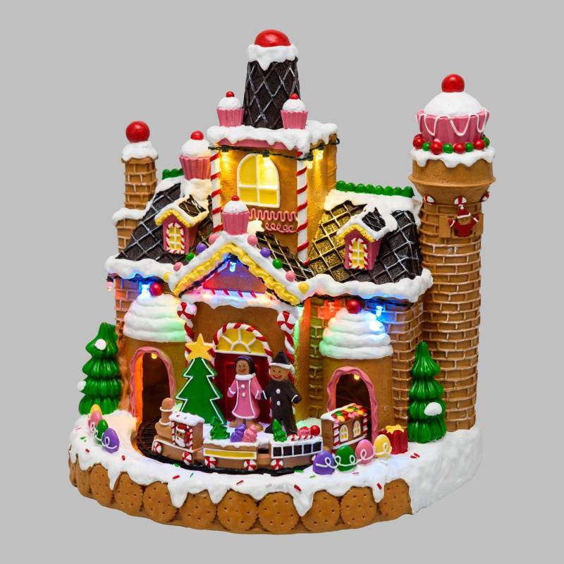 Lotti - Village de Noël animé à LED Bonbon Candy avec Petit Train et Musique Lotti - Imagen 4