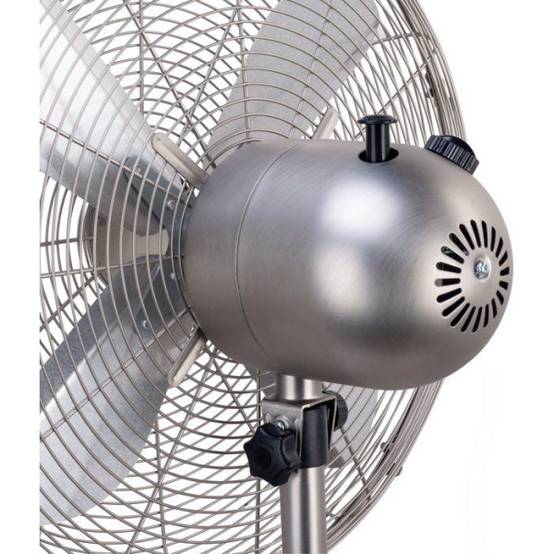 Ventilateur sur pied 40 cm OCEANIC - 3 vitesses - Puissance 50 W - Hauteur réglable 90 a 125 cm - Pales en aluminium - Métal b - Image 6