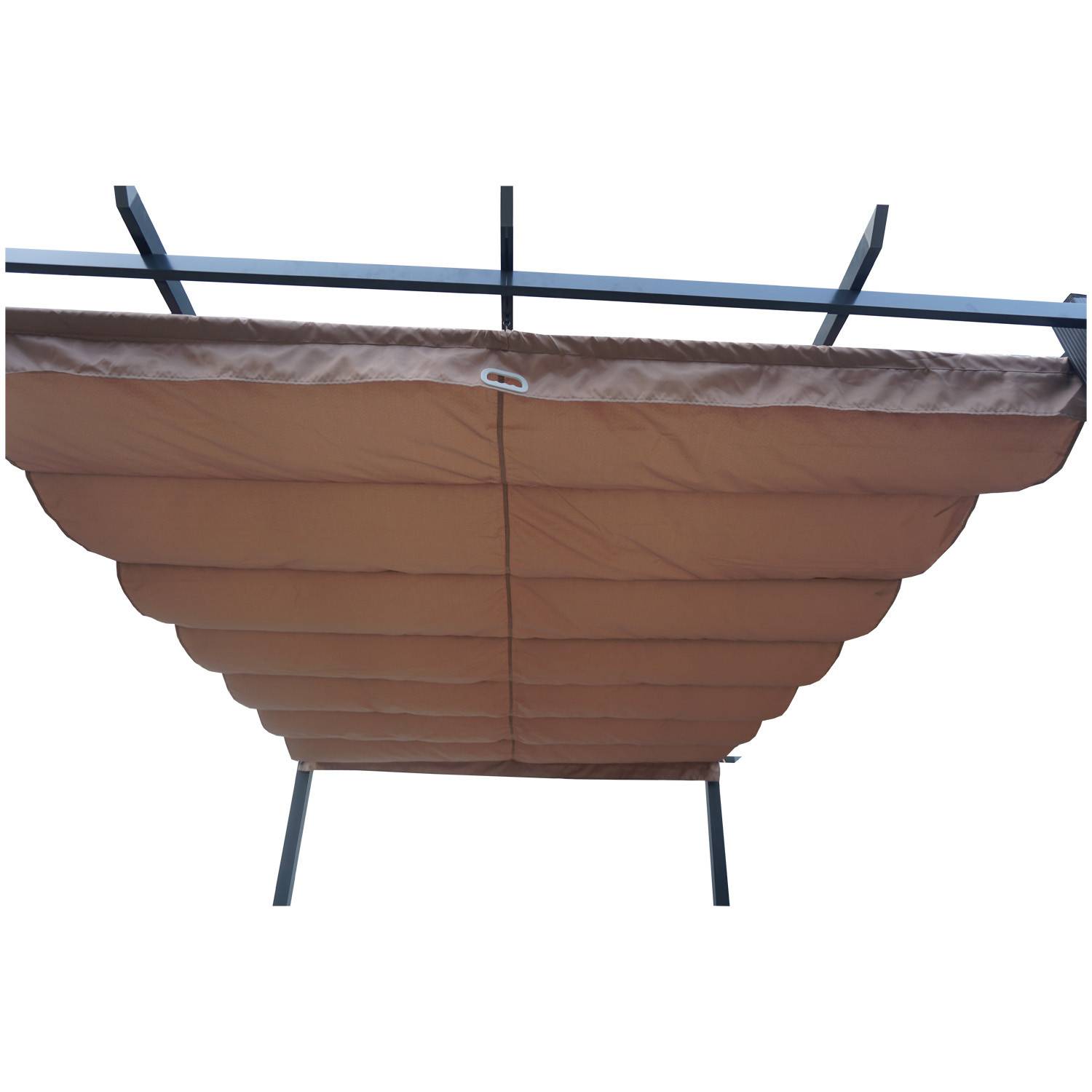 Autre - Tonnelle/Pergola en aluminium 3x4m toile coulissante rétractable - anthracite taupe - HAVANA - Imagen 4