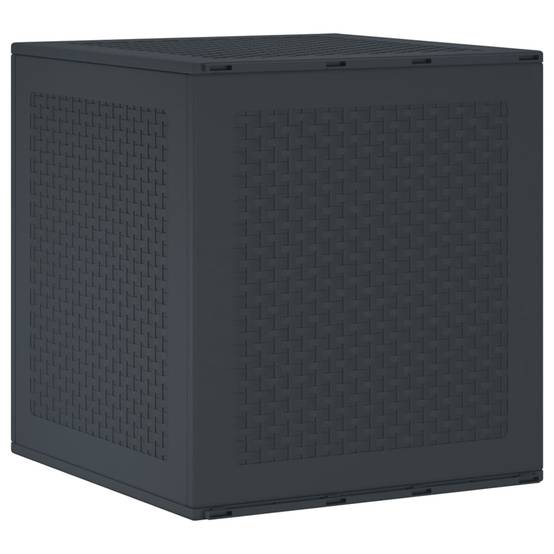 Boîte de Rangement Compacte Polypropylène pour Jardin Balcon Résistant Intempéries Anthracite 55 cm – ComfortXL Outdoor Living - Image 2