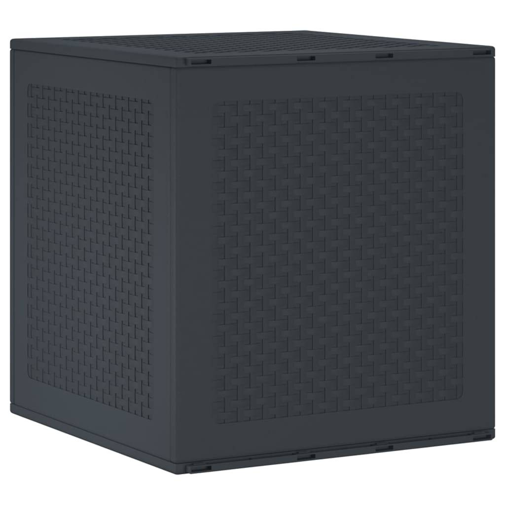 Boîte de Rangement Compacte Polypropylène pour Jardin Balcon Résistant Intempéries Anthracite 55 cm – ComfortXL Outdoor Living - Image 2