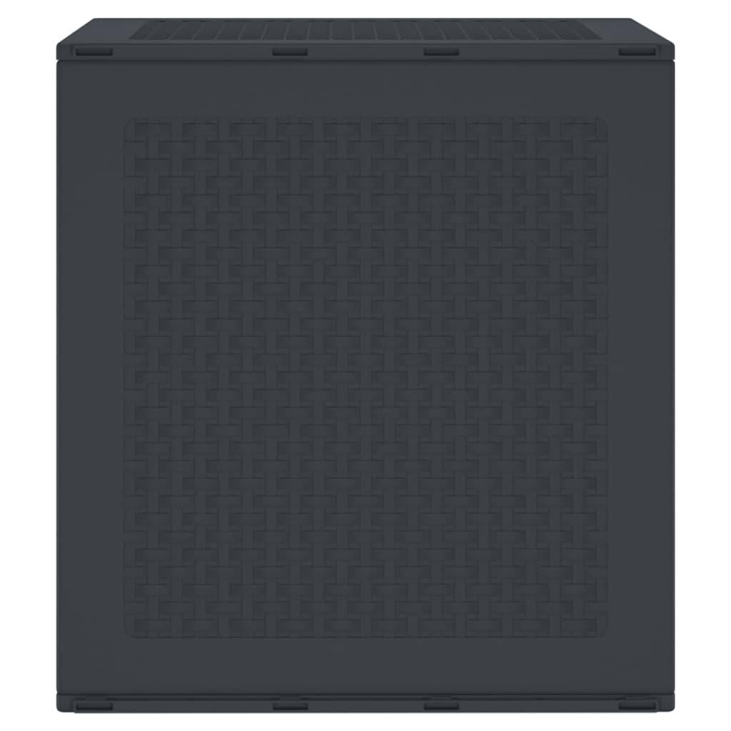 Boîte de Rangement Compacte Polypropylène pour Jardin Balcon Résistant Intempéries Anthracite 55 cm – ComfortXL Outdoor Living - Image 6
