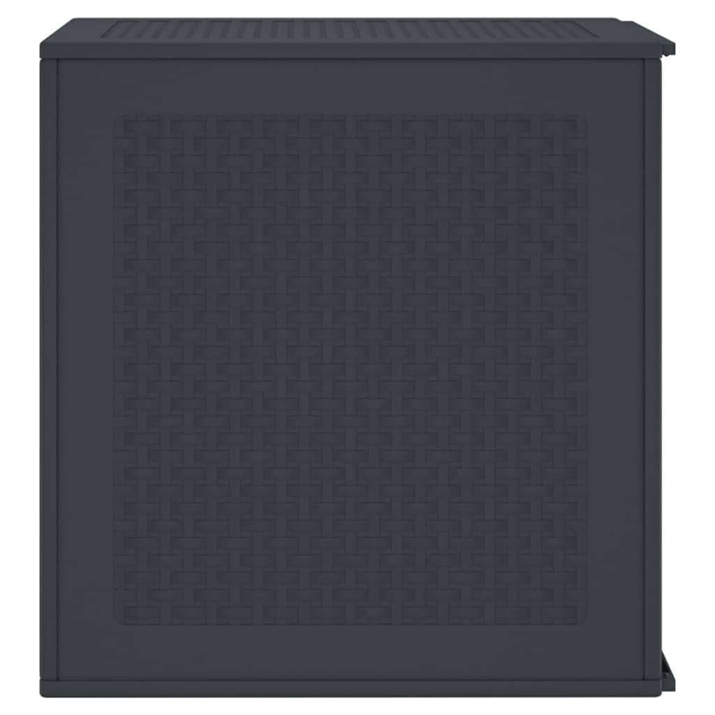 Boîte de Rangement Compacte Polypropylène pour Jardin Balcon Résistant Intempéries Anthracite 55 cm – ComfortXL Outdoor Living - Image 7