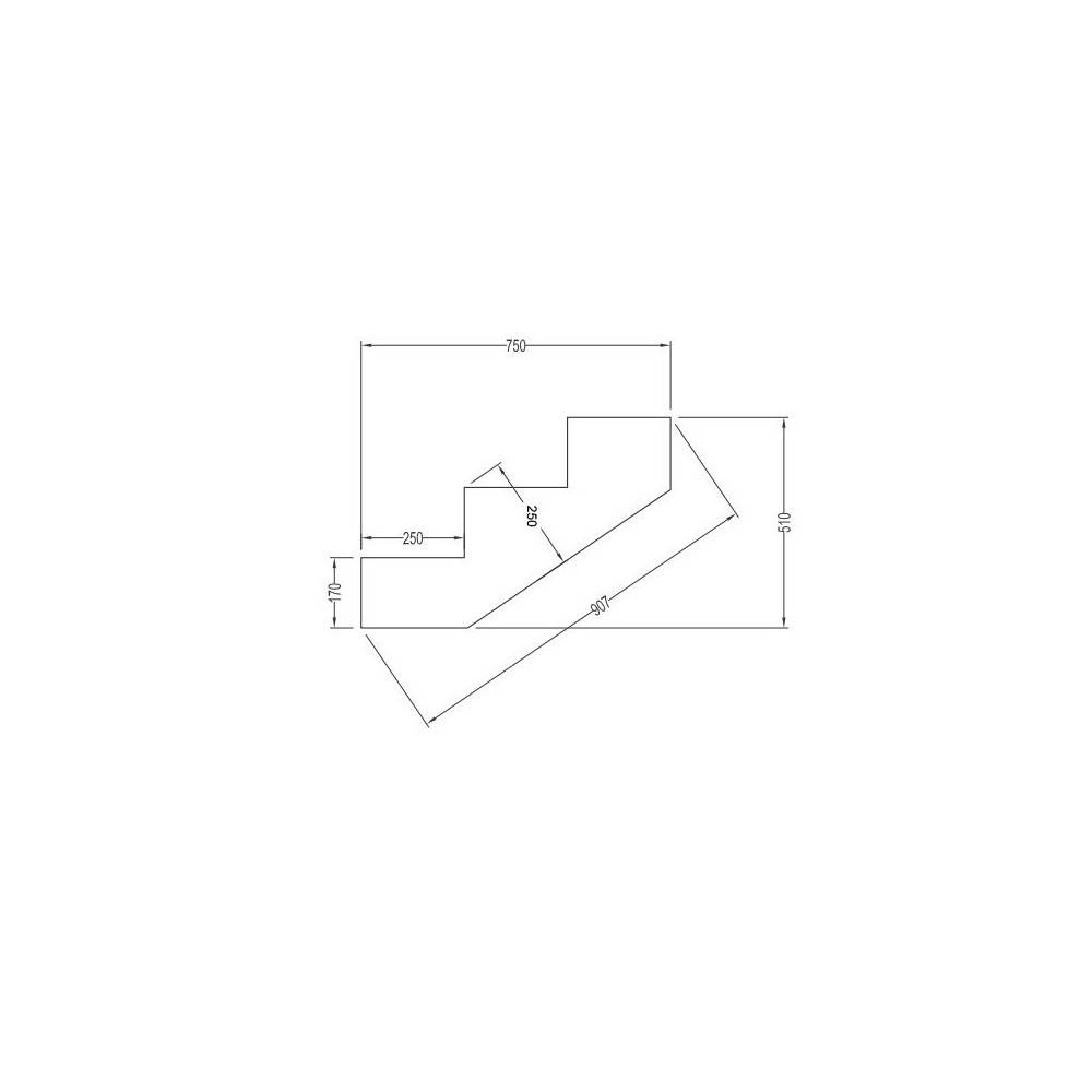Decklinea - Escalier Bois Exterieur - 3 Marches Pleines - Largeur : 1m20 - Hauteur : 51cm - Avec Contremarches - Pin du Nord - Imagen 4