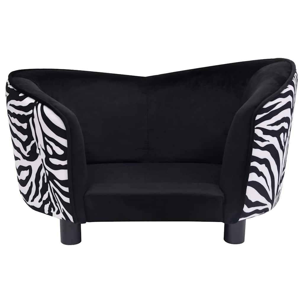 Vidaxl - Canapé pour chien Noir 68x38x38 cm Peluche vidaXL 170962 - Imagen 9