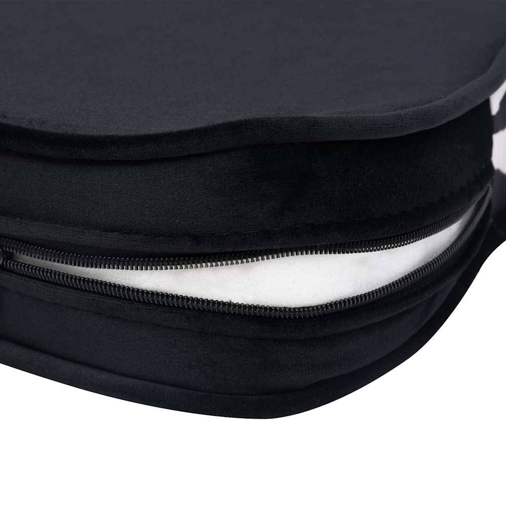 Vidaxl - Canapé pour chien Noir 68x38x38 cm Peluche vidaXL 170962 - Imagen 5