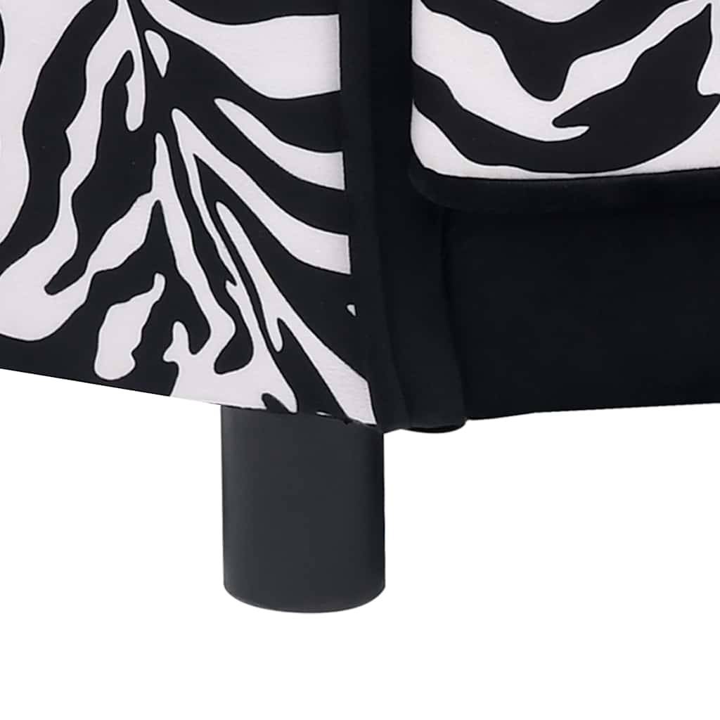 Vidaxl - Canapé pour chien Noir 68x38x38 cm Peluche vidaXL 170962 - Imagen 7