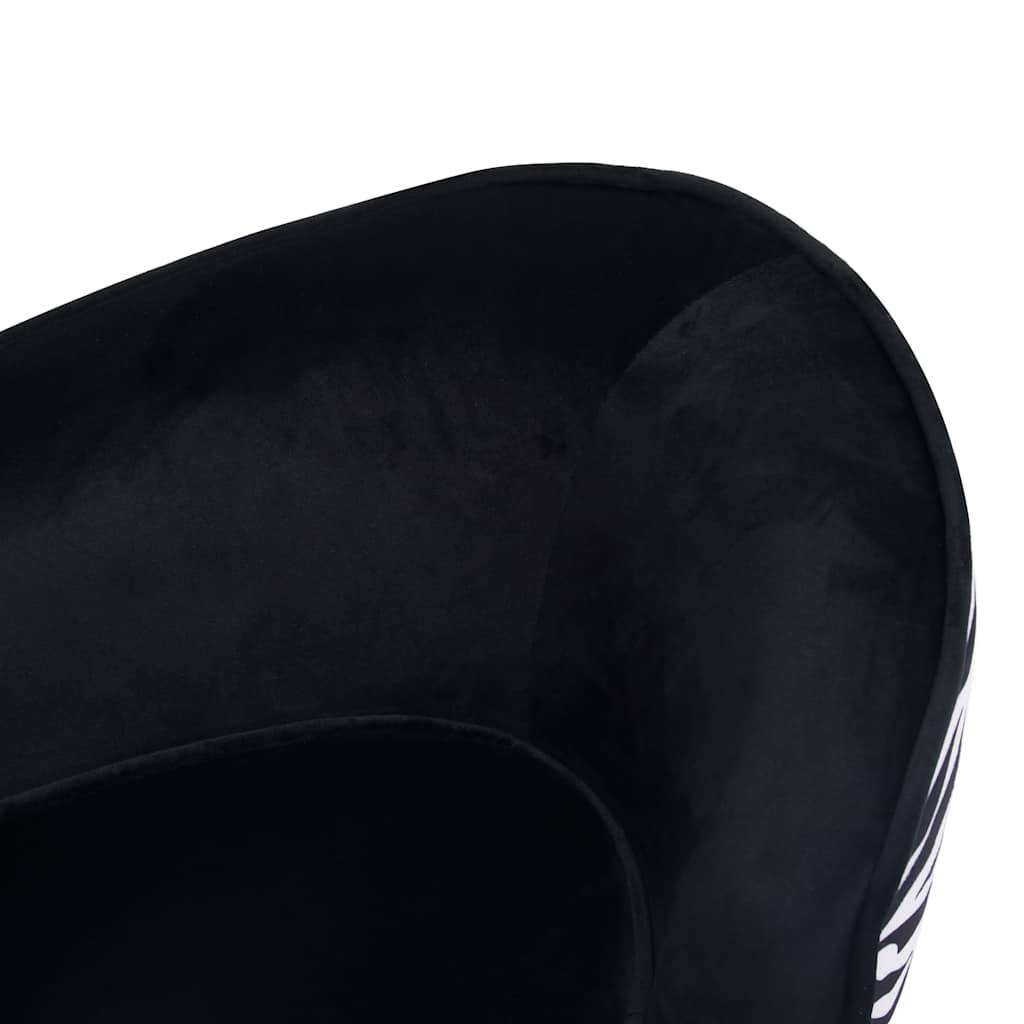 Vidaxl - Canapé pour chien Noir 68x38x38 cm Peluche vidaXL 170962 - Imagen 6