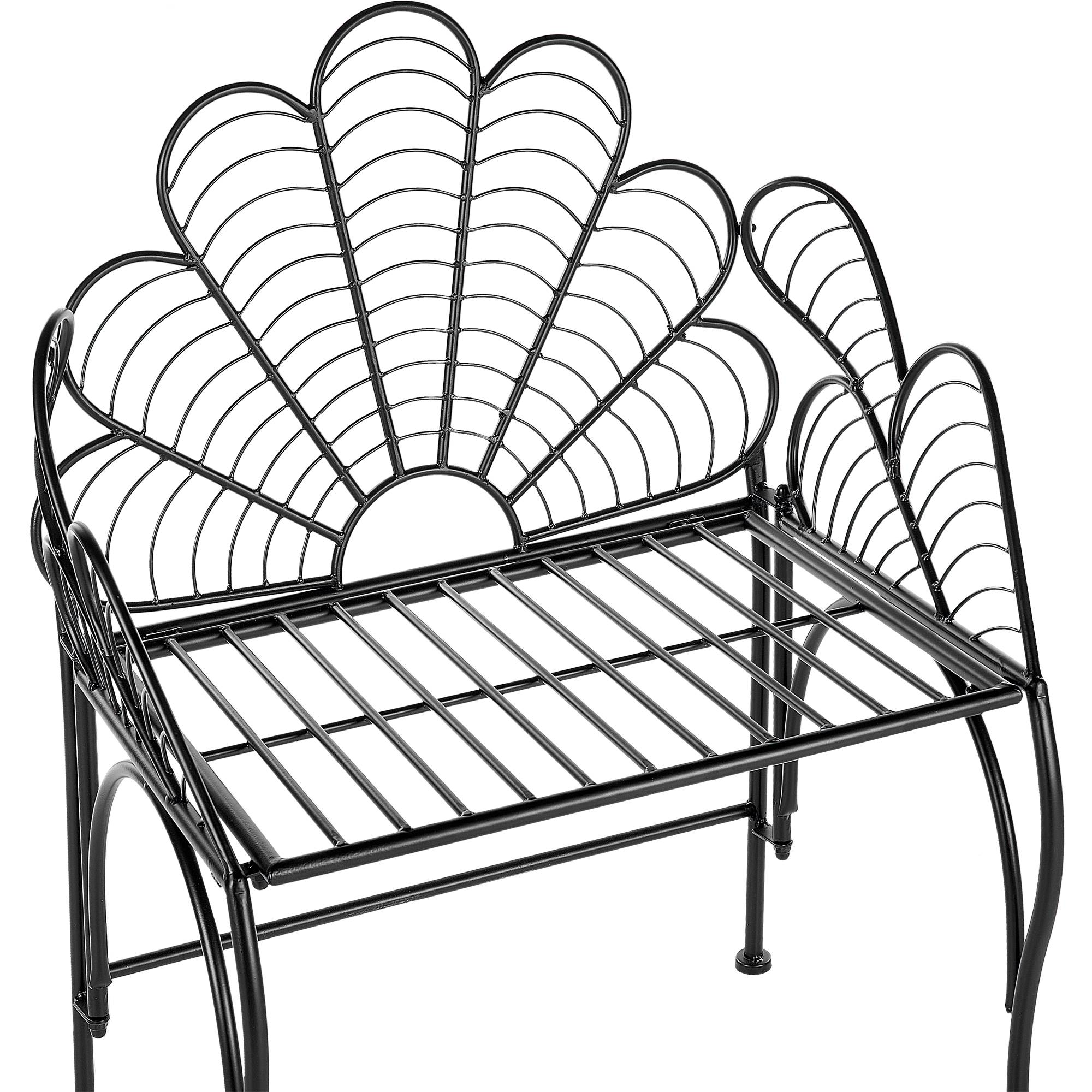Beliani - Chaise de jardin Métal Noir LIGURIA - Beliani - Imagen 6
