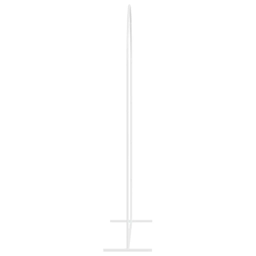 Arche de cérémonie en acier blanc pour mariage et décoration de jardin 100x200 cm - ComfortXL Outdoor Living - Image 6