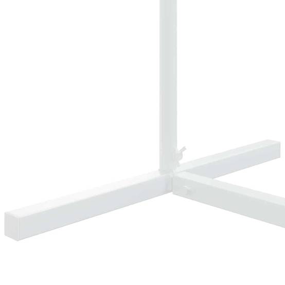 Arche de cérémonie en acier blanc pour mariage et décoration de jardin 100x200 cm - ComfortXL Outdoor Living - Image 7