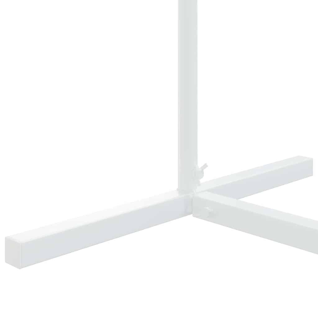 Arche de cérémonie en acier blanc pour mariage et décoration de jardin 100x200 cm - ComfortXL Outdoor Living - Image 7