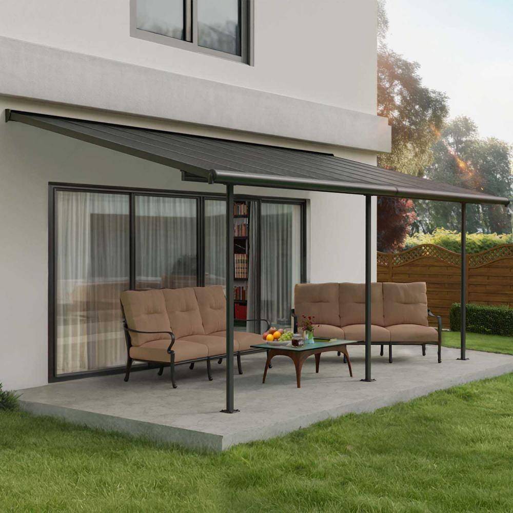 Canopia - Canopia Pergola Capri 3X6,2 Grise, toiture gris - Imagen 2