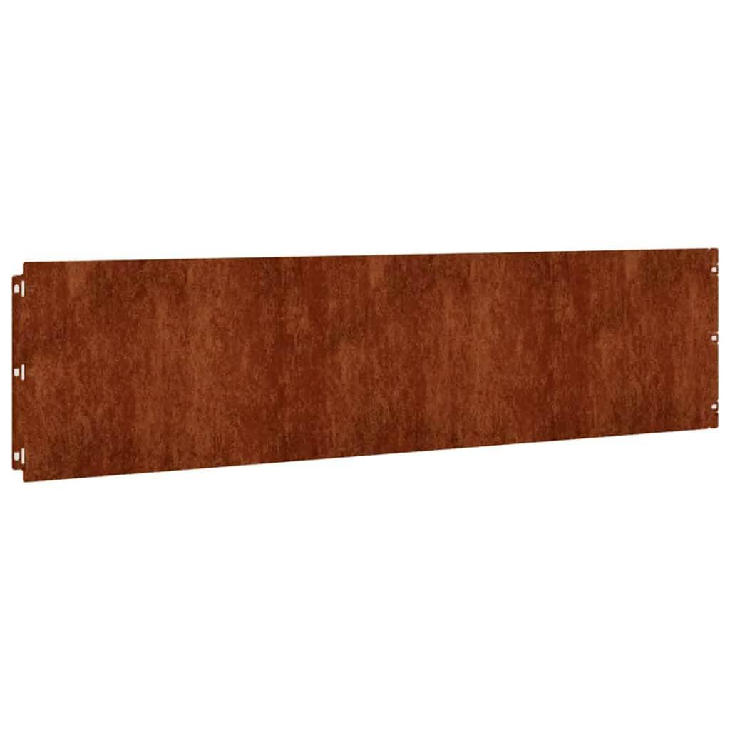 Bordure pelouse acier corten jardins cours blocage racines 10,3m x 25cm rouillé - ComfortXL Outdoor Living - Image 3
