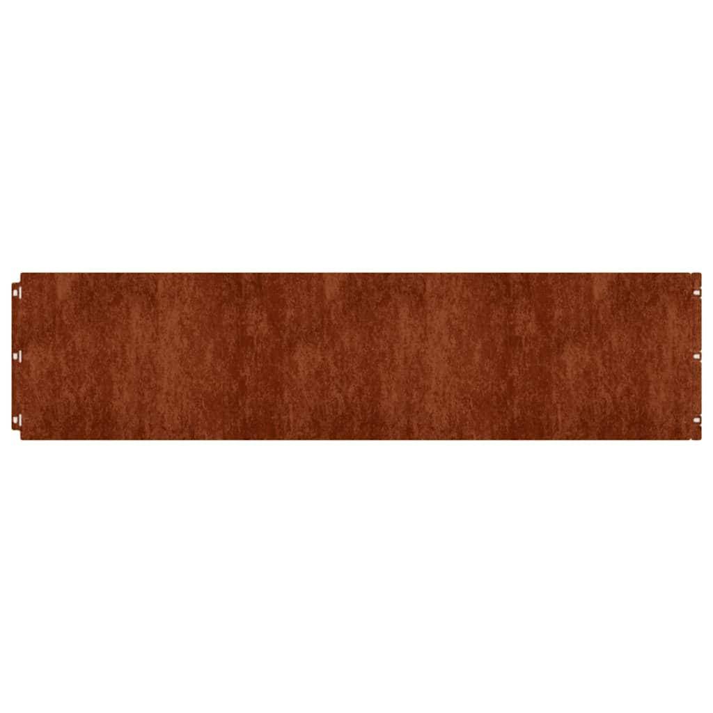 Bordure pelouse acier corten jardins cours blocage racines 10,3m x 25cm rouillé - ComfortXL Outdoor Living - Image 5