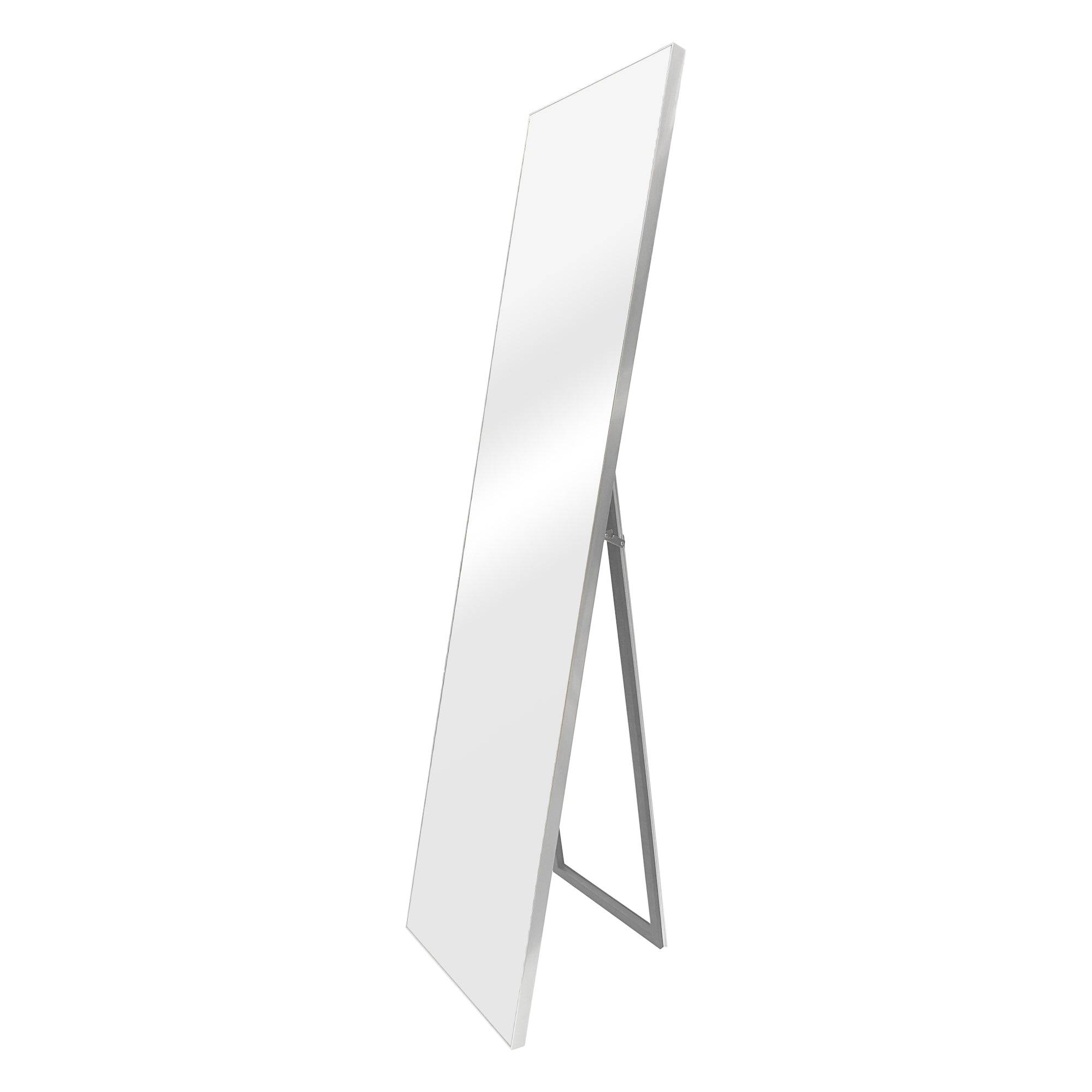 Helloshop26 - Miroir sur pied psyché inclinable 150 x 35 cm argenté - Imagen 1