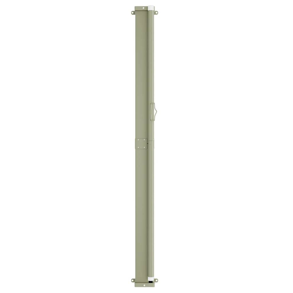 Helloshop26 - Auvent paravent store brise-vue latéral rétractable de patio jardin terrasse balcon protection visuelle écran 200 x 600 cm gris - Imagen 5