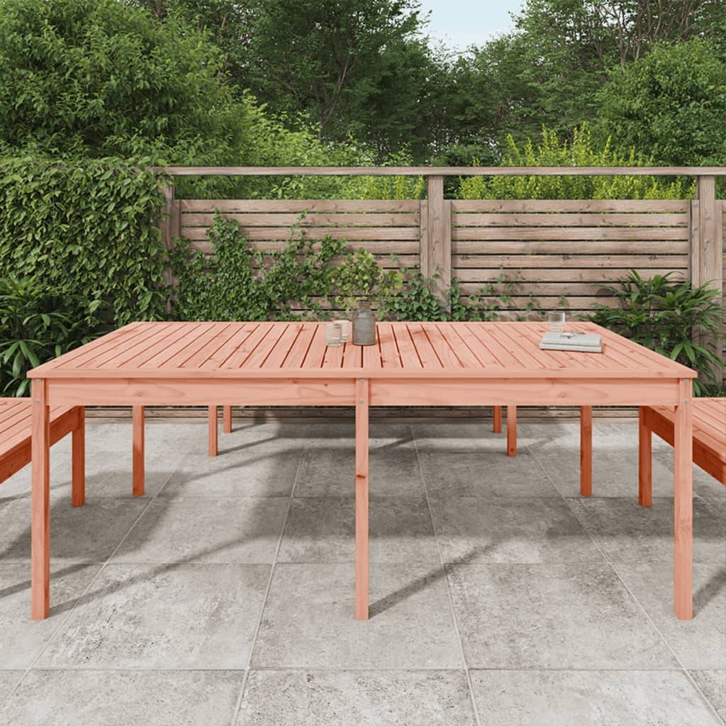 Table de jardin bois massif de douglas 203,5 x 100 x 76 cm - PANGIVO - Image 3