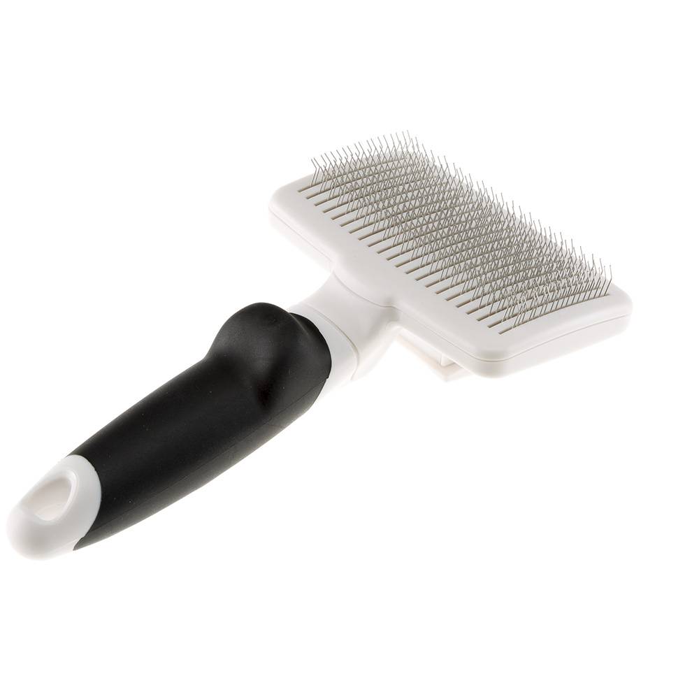 Ferplast - Carde pour Chiens et Chats GRO 5768, Taille S, Brosse, Soin du Sous-poil, pour Poil Moyen et Long - Image 1