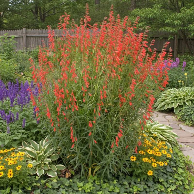 Penstemon Coccineus à fleurs Blanche/ - feuillage Caduc - Godet - 5/20 cm