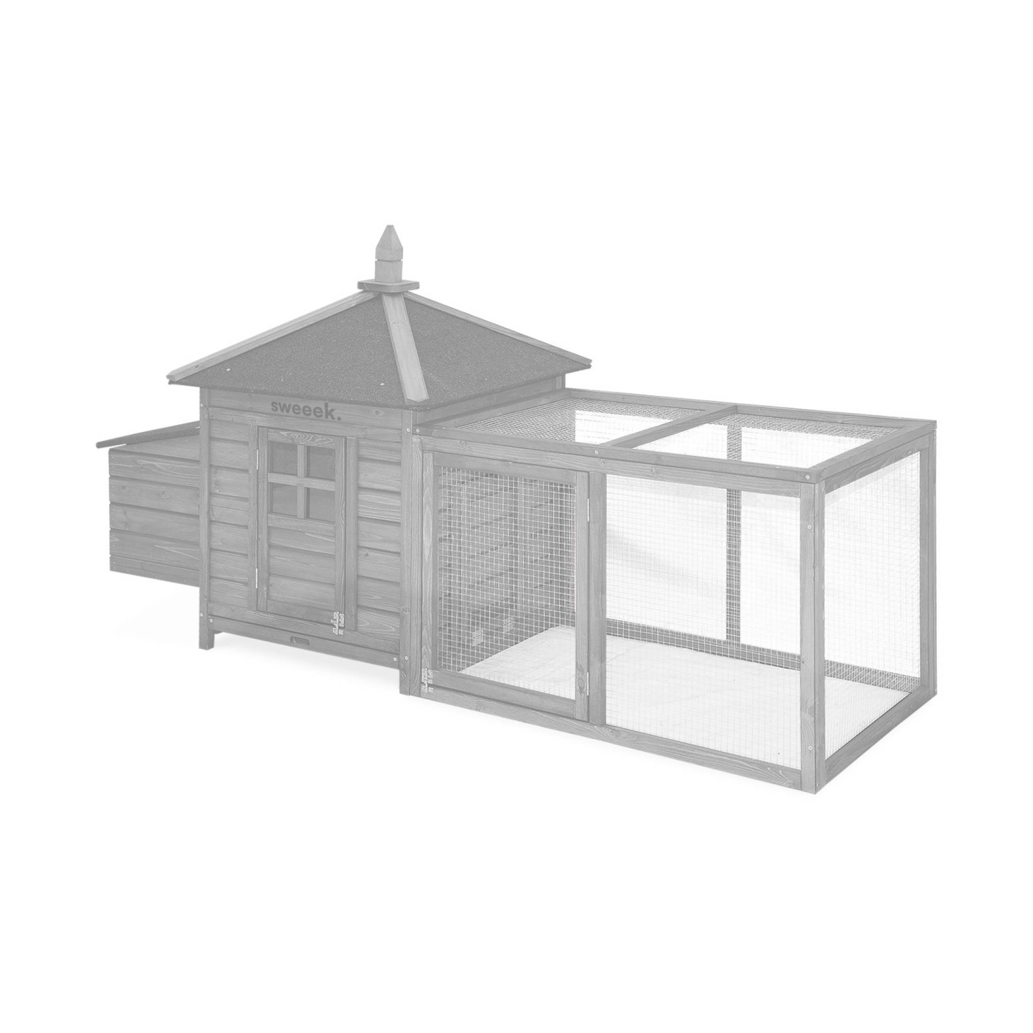 sweeek - Poulailler en bois JAVA. 2 poules. cage à poule avec enclos | sweeek - Image 3