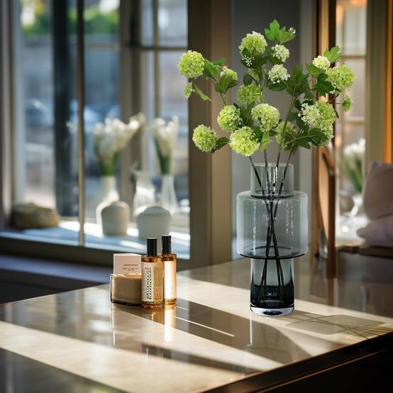 PANGIVO - Fleurs artificielles plastique crème 75 cm - PANGIVO - Image 2
