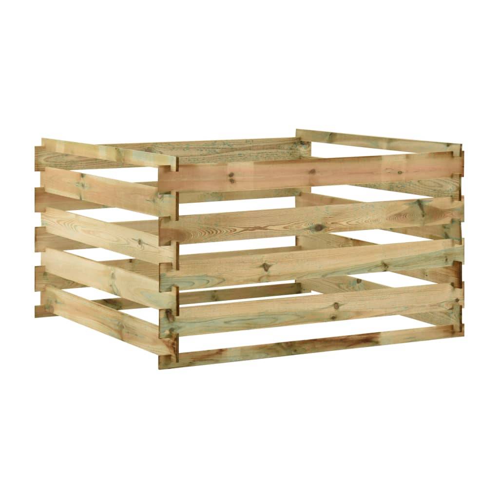 Vidaxl - Composteur de jardin à lattes 120x120x70cm Bois de pin imprégné vidaXL 316060