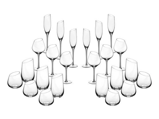 Lot de 24 Set Complet en Cristallin (cristal sans plomb) "SVÄVA", Bjorn - Image 1