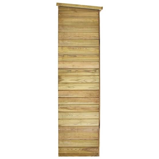 Abri de jardin cabane cabanon maison de stockage remise extérieur hangar outils robuste 163 x 50 x 171 cm Pinède imprégnée marron - Image 4