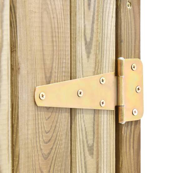 Abri de jardin cabane cabanon maison de stockage remise extérieur hangar outils robuste 163 x 50 x 171 cm Pinède imprégnée marron - Image 6