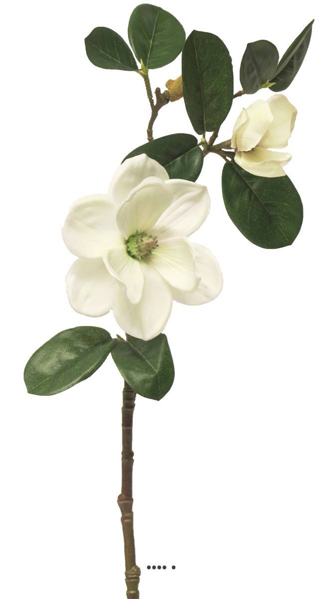 Artificielles - Magnolia du Japon artificiel en tige, H 51 cm Crème - BEST - couleur: Crème - Imagen 2