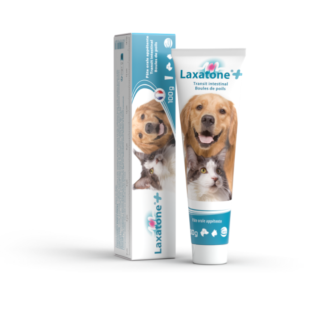 Laxatone + chien et chat : pâte orale à base d'Huile d'arachide Tube 100 g