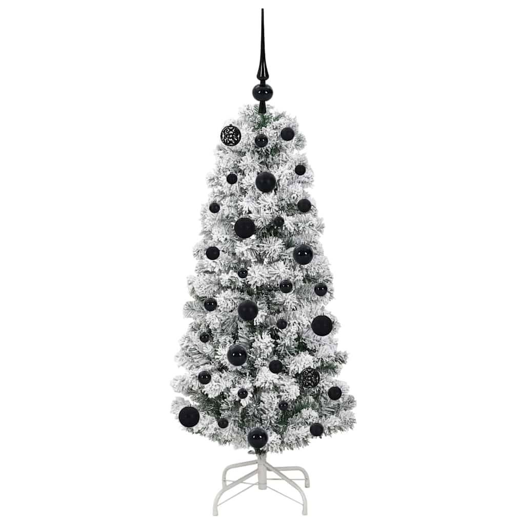 ComfortXL - Sapin de Noël Artificiel Pré-Décoré 120 cm, Guirlande LED Intégrée et 61 Ornements Inclus – ComfortXL Outdoor Living - Image 4