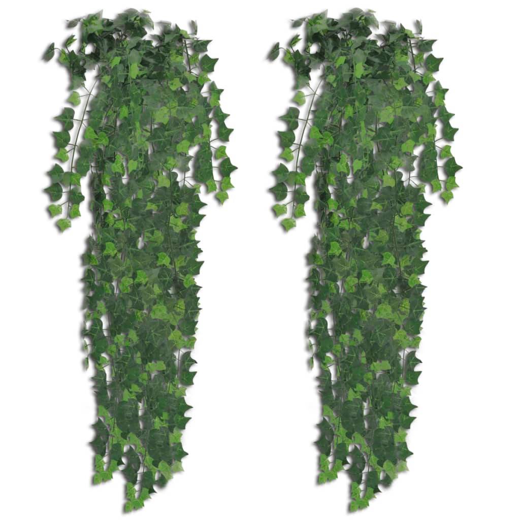 Autre - Plantes artificielles 2 pcs Lierre Vert 90 cm