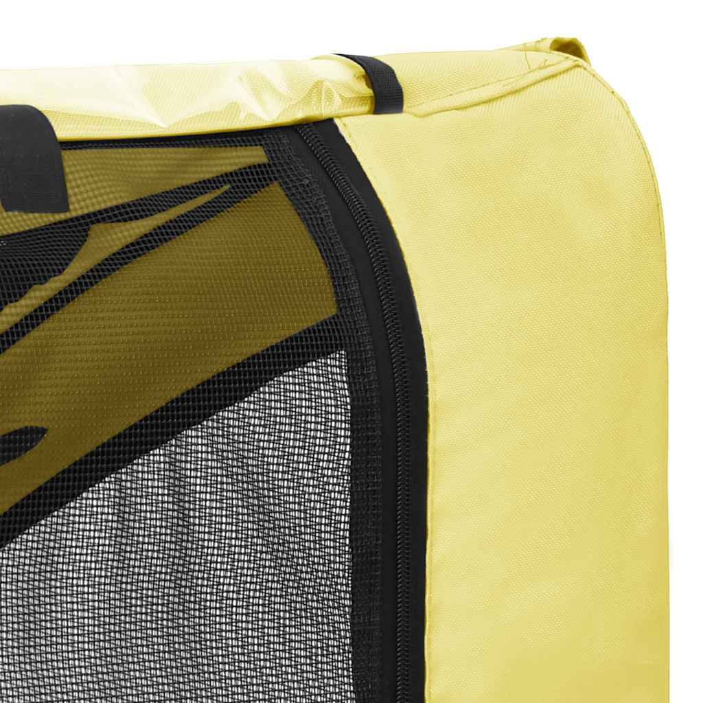 Vidaxl - Remorque de vélo pour animaux de compagnie jaune et noir vidaXL 92596 - Imagen 5