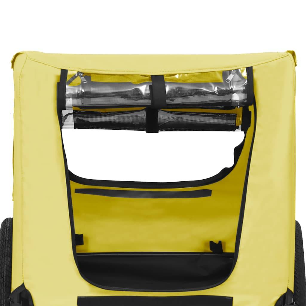 Vidaxl - Remorque de vélo pour animaux de compagnie jaune et noir vidaXL 92596 - Imagen 6